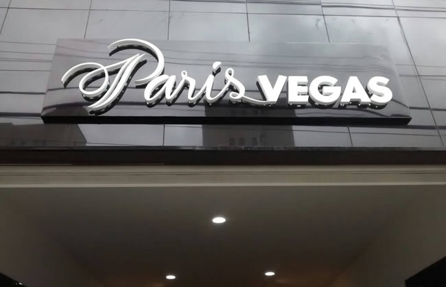 Letra Caixa Paris Vegas